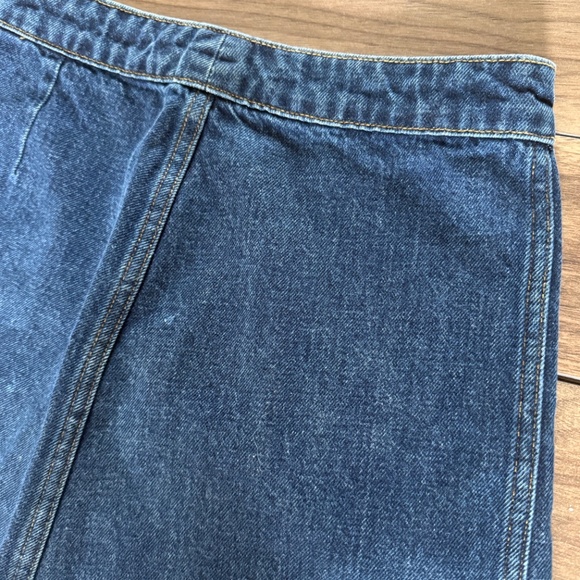Aritzia | Wilfred Denim Mini Skirt | Size 2 | Classic Blue A-Line - Picture 6 of 7